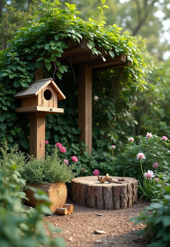 Step By Step: How to Create a Hummingbird and Butterfly Garden That Blooms All Season - 4. Create Shelter and Nesting Sites