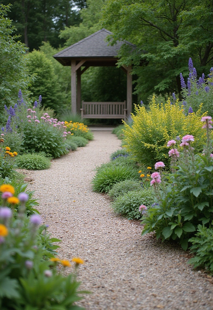 Step By Step: How to Create a Hummingbird and Butterfly Garden That Blooms All Season - 8. Create Garden Paths and Resting Areas