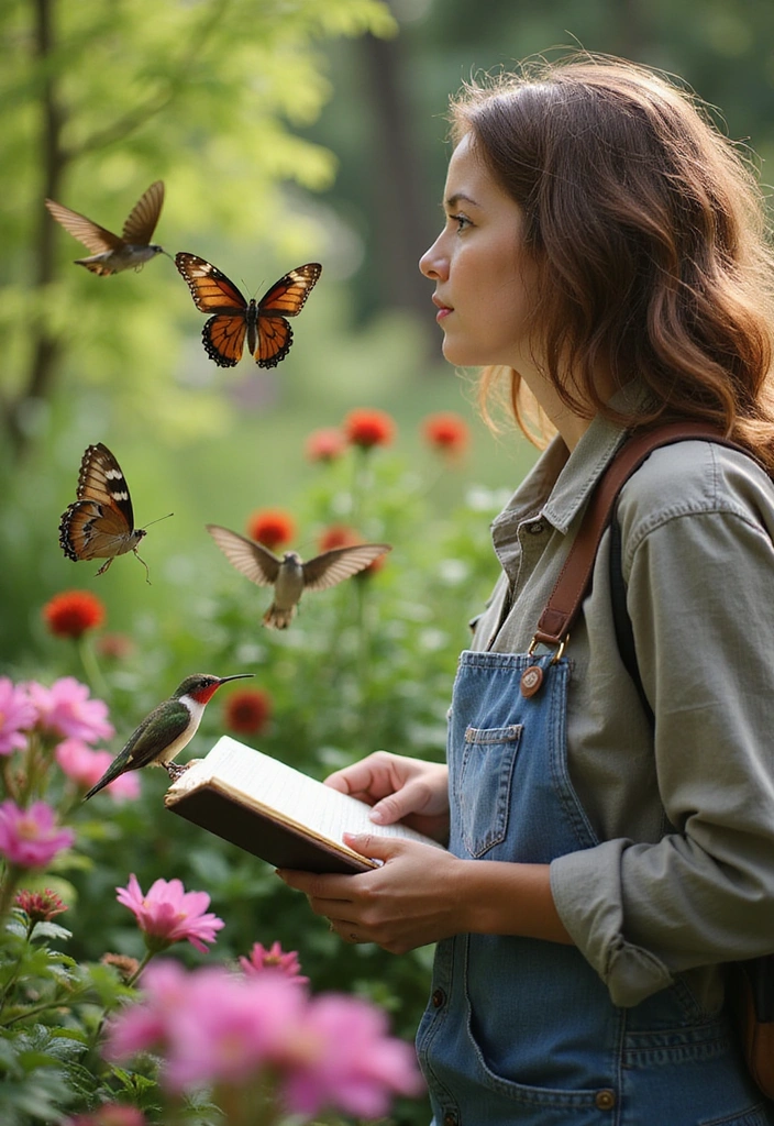 The Ultimate Guide to Designing a Stunning Hummingbird and Butterfly Garden - Tracking Pollinator Activity in Your Garden