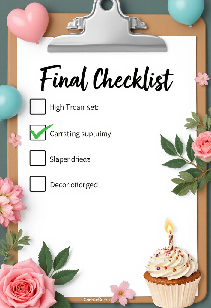 The Ultimate Guide to Planning a Pet Birthday Party Your Fur Baby Will Adore (Plus Recipes!) - 12. The Day of the Party: Final Checklist