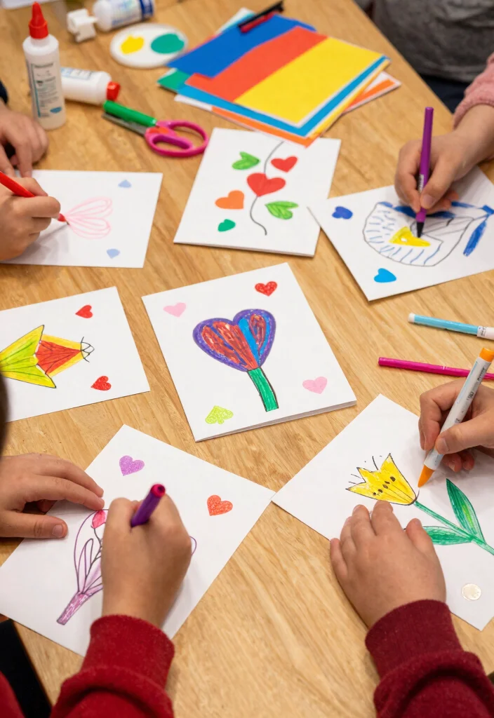 11 Fun Valentine's Day 2026 Crafts for Kids That They'll Love to Make! - 2. DIY Valentine's Day Cards 1