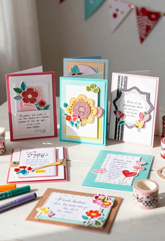 14 Adorable Galentine's Day Crafts to Make with Your Best Friends (Crafty Fun Awaits!) - 1. Heartfelt Friendship Cards 1