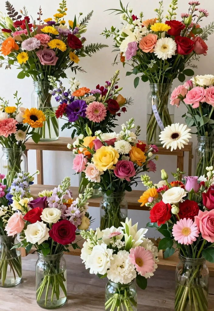 14 Adorable Galentine's Day Crafts to Make with Your Best Friends (Crafty Fun Awaits!) - 12. Floral Arrangements 1