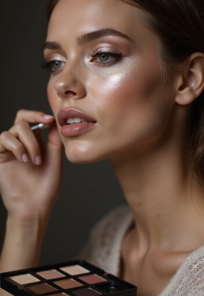 15 Mind-Blowing Beauty Hacks Using Luxury Skincare Products (You Won't Believe #9!) - 10. Eye Shadow as Highlighter 1