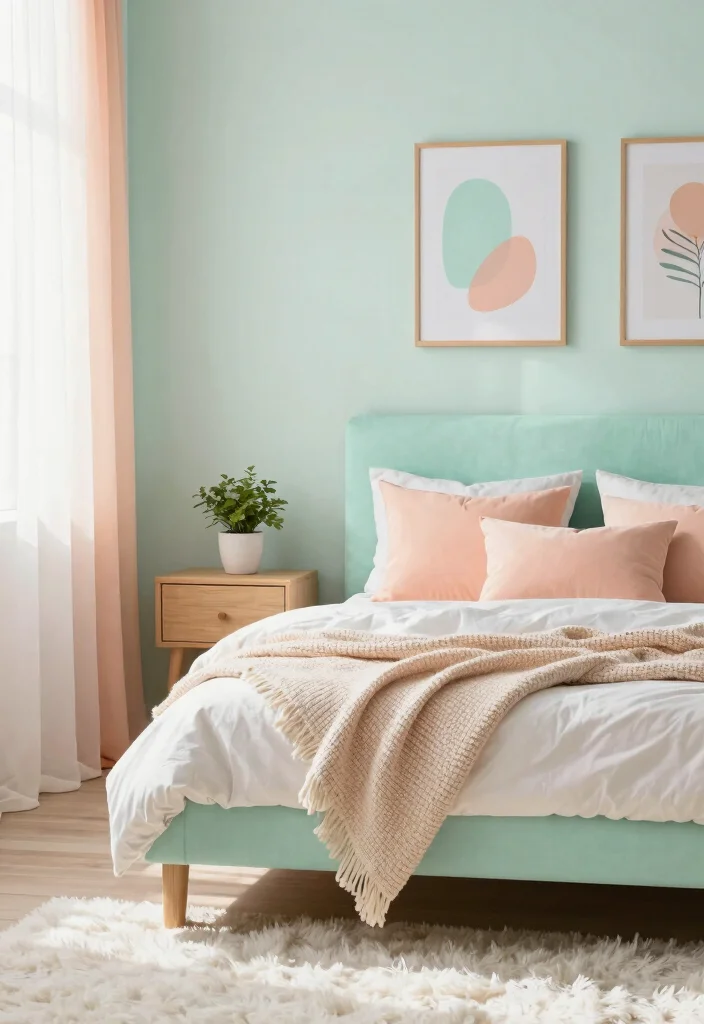 15 Spring Color Palettes for 2026 That Will Transform Your Home (Wait Until You See #9!) - 1. Fresh Mint and Soft Peach 1