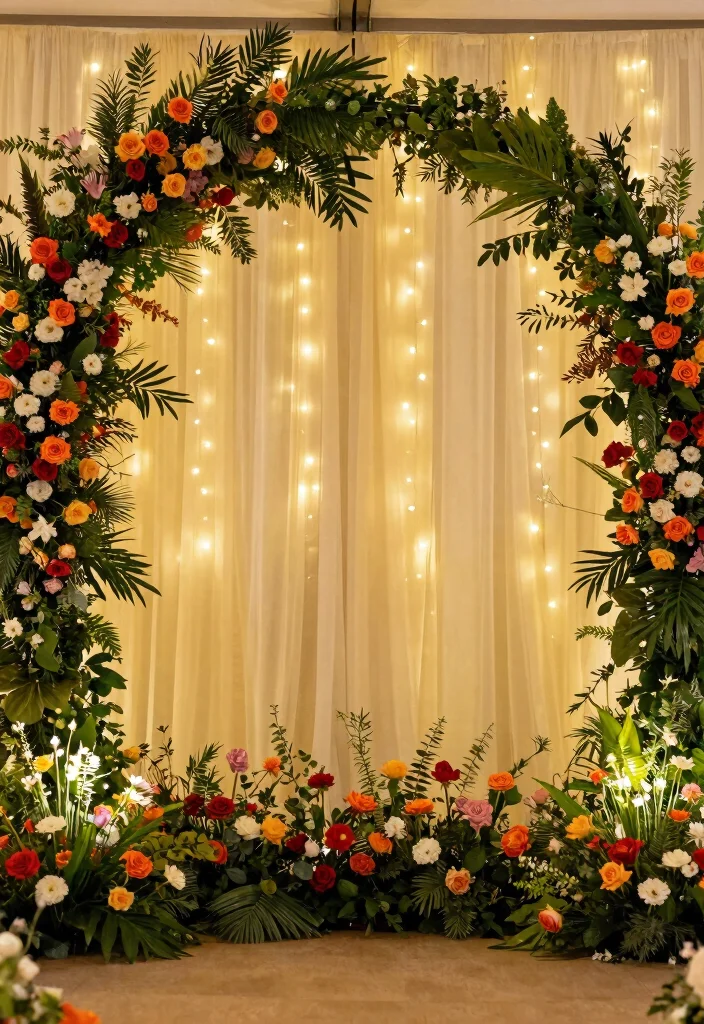 18 Creative Spring Wedding Decor Ideas That Will Wow Your Guests! - 15. Statement Backdrops 1