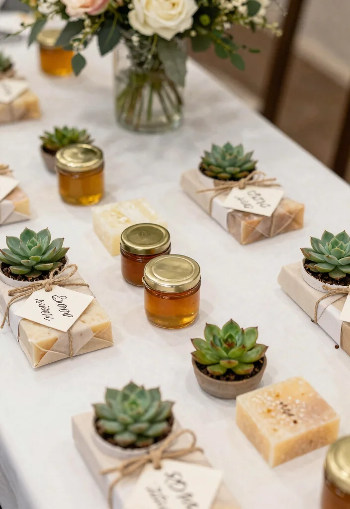 18 Creative Spring Wedding Decor Ideas That Will Wow Your Guests! - 7. Personalized Favors 1