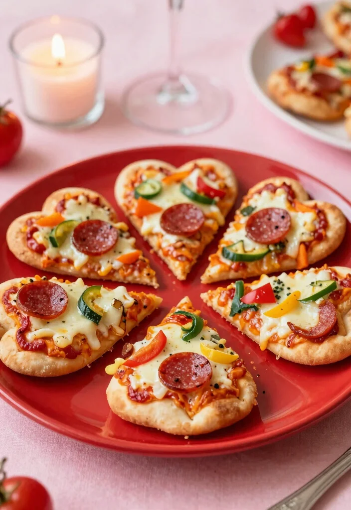 18 Delicious Galentine's Day Recipes That Will Impress Your Squad (Especially #9!) - 1. Heart-Shaped Mini Pizzas 1