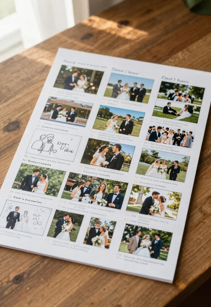 19 Must-Try Spring Wedding Photography Tips for Picture-Perfect Moments! - 13. Create a Wedding Storyboard 1