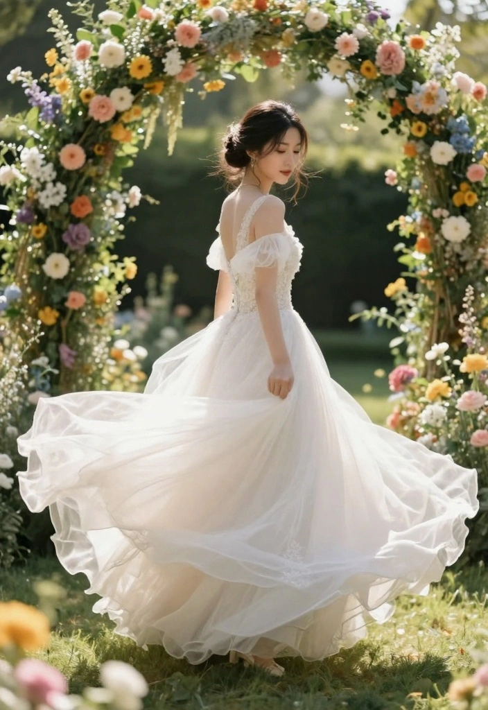 19 Must-Try Spring Wedding Photography Tips for Picture-Perfect Moments! - 17. Pay Attention to the Dress 1