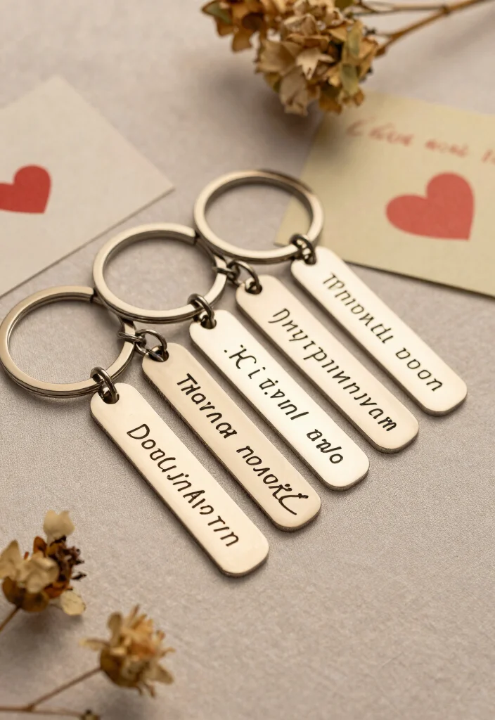 20 DIY Valentine's Day 2026 Gifts That Will Leave Them Speechless! (Try #12!) - 12. Engraved Keychains 1