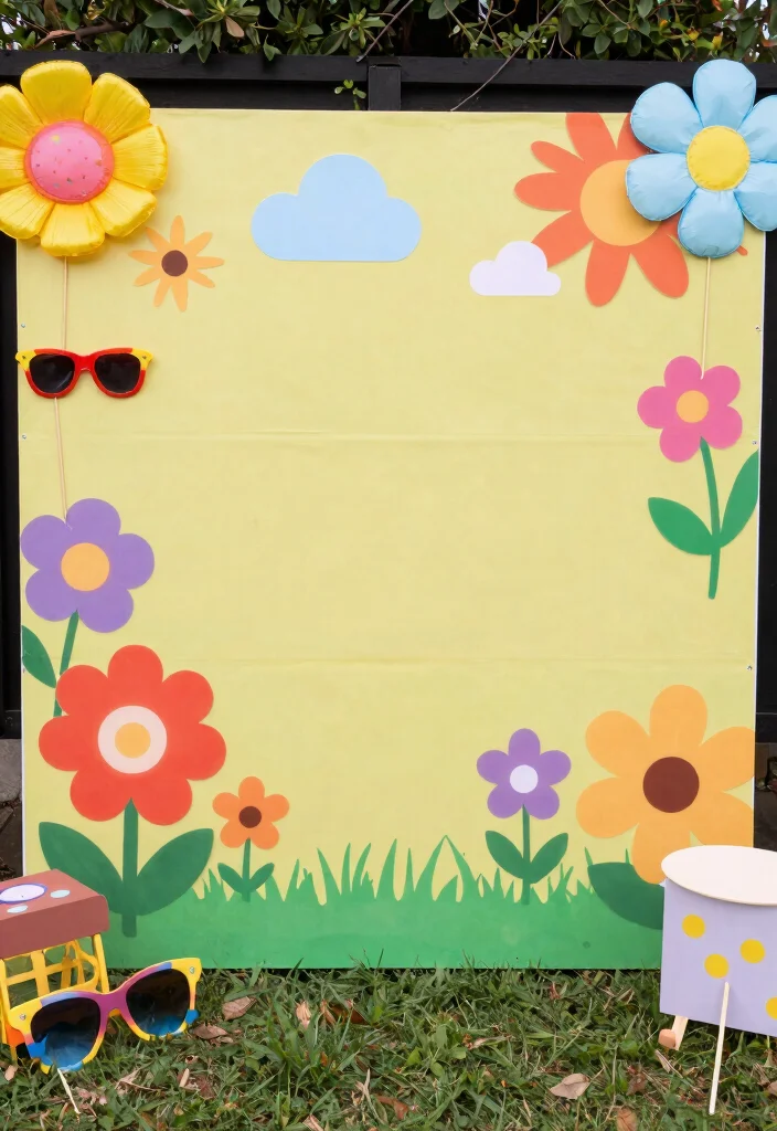 20 Stunning Spring Party Decorations for 2026 That Will Transform Your Space! - 17. Unique Photo Booth 1