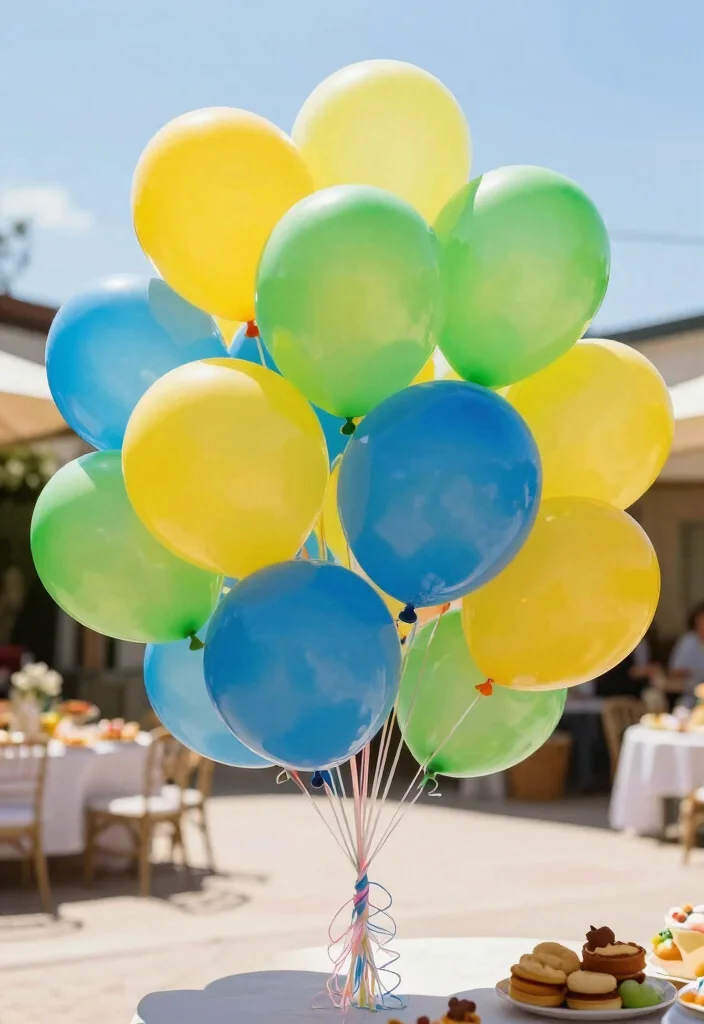 20 Stunning Spring Party Decorations for 2026 That Will Transform Your Space! - 2. Brightly Colored Balloons 1