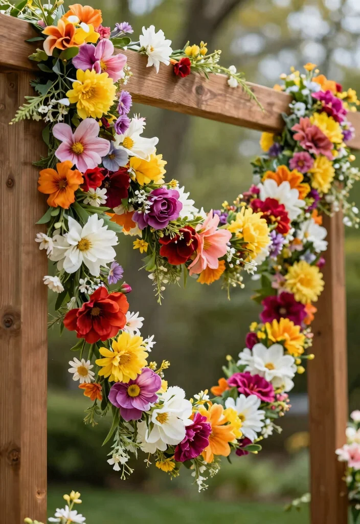 20 Stunning Spring Party Decorations for 2026 That Will Transform Your Space! - 3. DIY Flower Garland 1