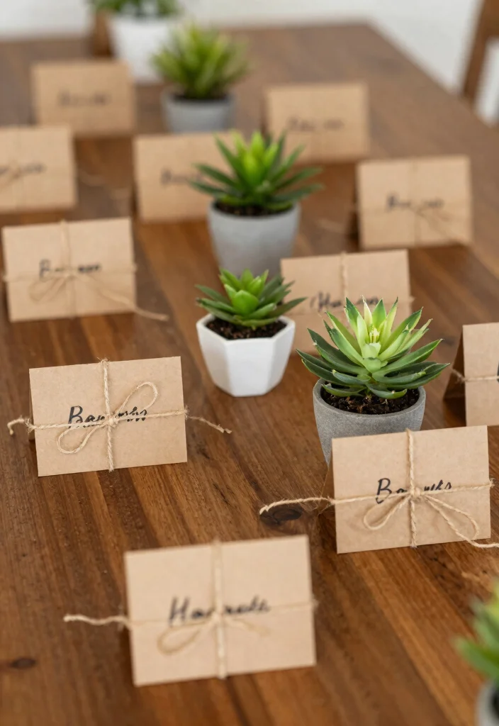 20 Stunning Spring Party Decorations for 2026 That Will Transform Your Space! - 6. Whimsical Place Cards 1