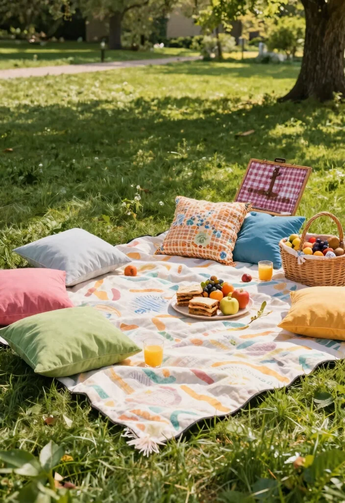 20 Stunning Spring Party Decorations for 2026 That Will Transform Your Space! - 7. Outdoor Picnic Setup 1