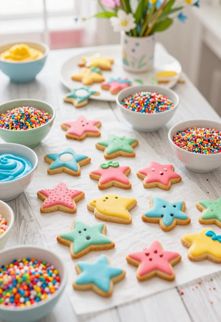 20 Stunning Spring Party Decorations for 2026 That Will Transform Your Space! - 9. DIY Cookie Decorating Station 1