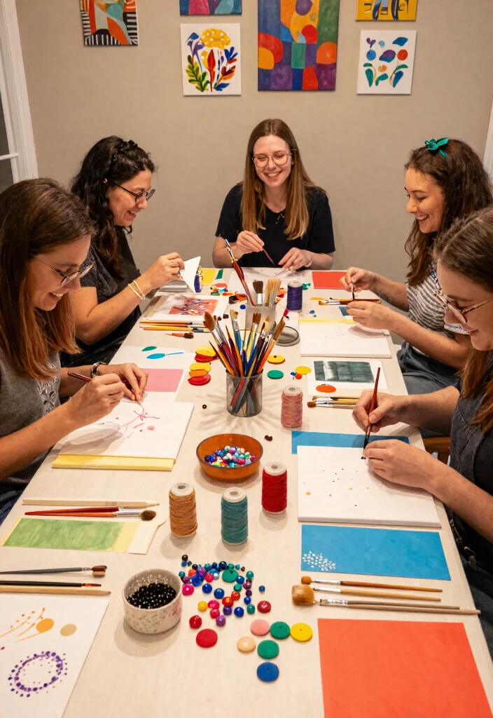 21 Fun Galentine's Day Party Themes That Will Have Everyone Talking! - 1. Crafty Galentine’s Night 1