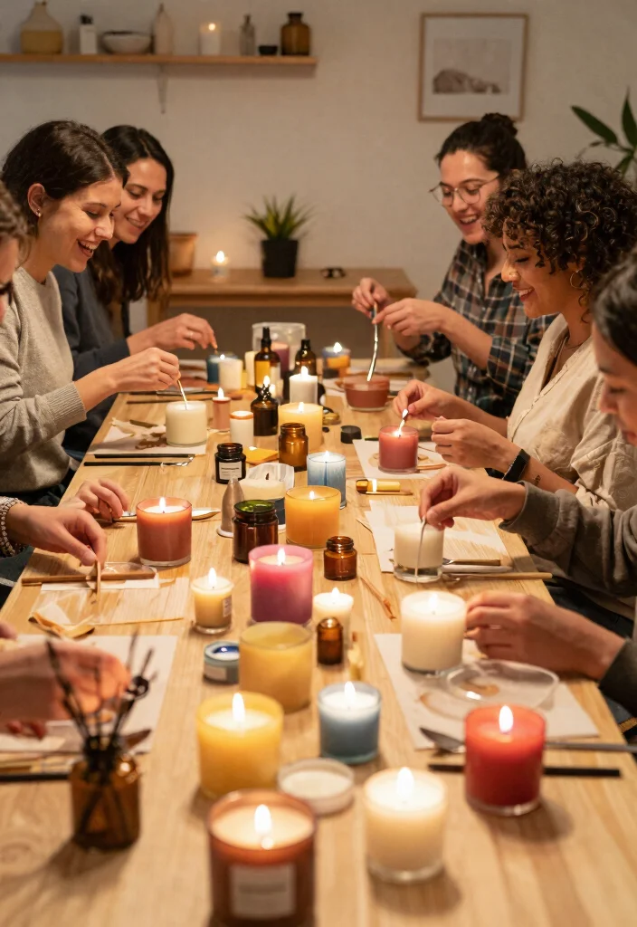 21 Fun Galentine's Day Party Themes That Will Have Everyone Talking! - 19. DIY Candle Making Party 1