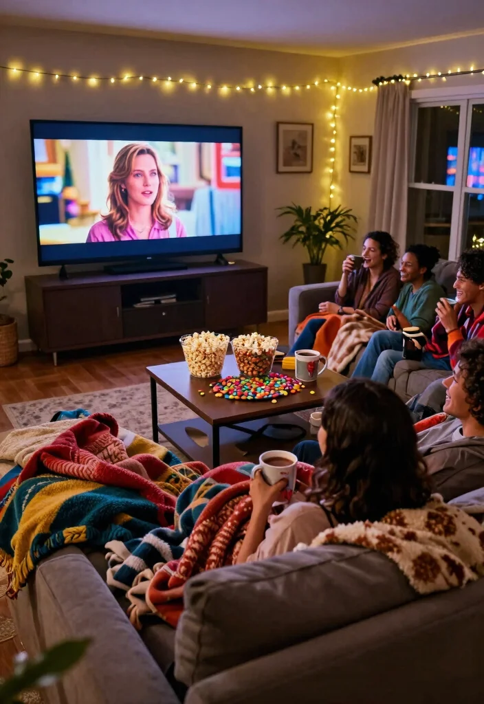 21 Fun Galentine's Day Party Themes That Will Have Everyone Talking! - 2. Galentine’s Movie Marathon 1