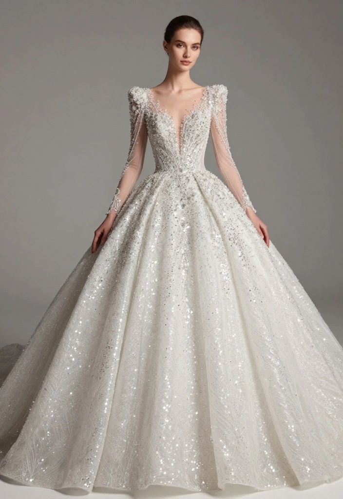 21 Gorgeous Spring Bridal Fashion Trends You Can't Miss This Season! - 10. Sparkling Sequins 1