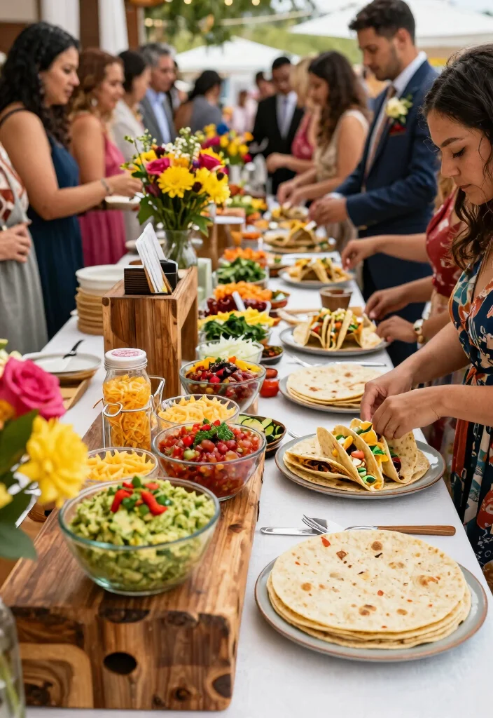 22 Spring Wedding Reception Ideas That Will Keep Your Guests Dancing All Night! - 1. Interactive Food Stations 1