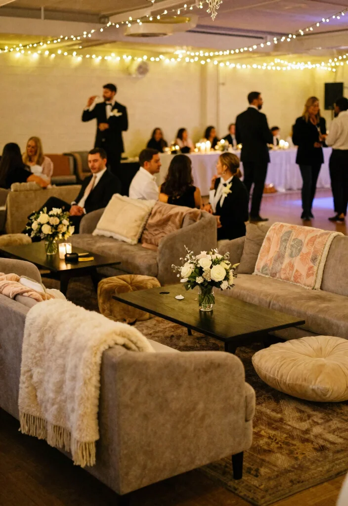22 Spring Wedding Reception Ideas That Will Keep Your Guests Dancing All Night! - 9. Create a Cozy Lounge Area 1
