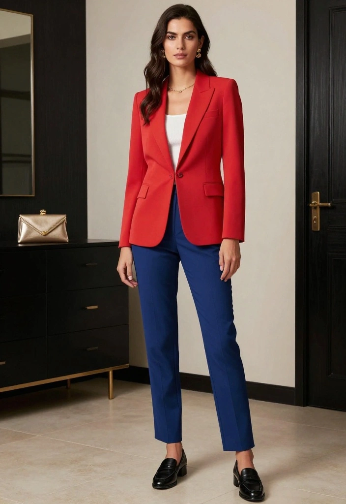 22 Stunning Galentine's Day Outfit Ideas That Will Make You the Star of the Night! - 12. Statement Blazer Look 1