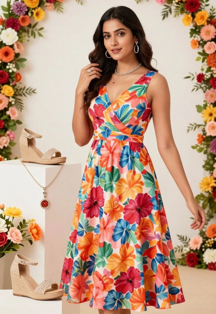 22 Stunning Galentine's Day Outfit Ideas That Will Make You the Star of the Night! - 13. Floral & Fun 1