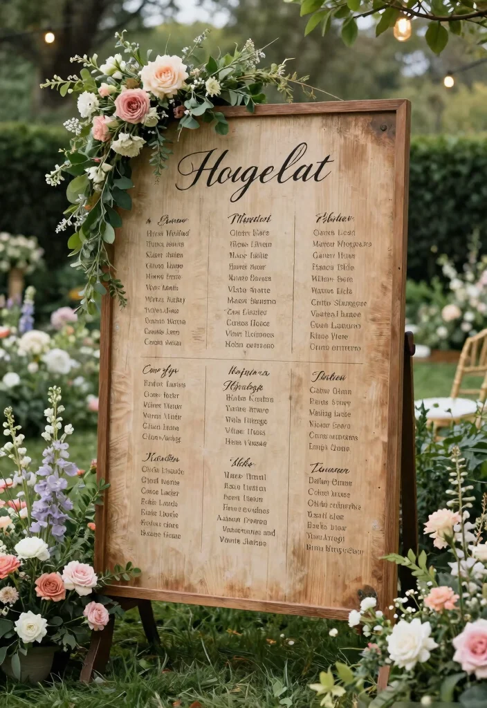 25 Stunning Spring Wedding Inspo Ideas That Will Leave You Breathless! - 17. Artistic Seating Charts 1