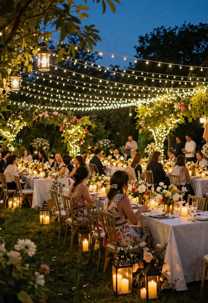 25 Stunning Spring Wedding Inspo Ideas That Will Leave You Breathless! - 22. Magical Light Displays 1