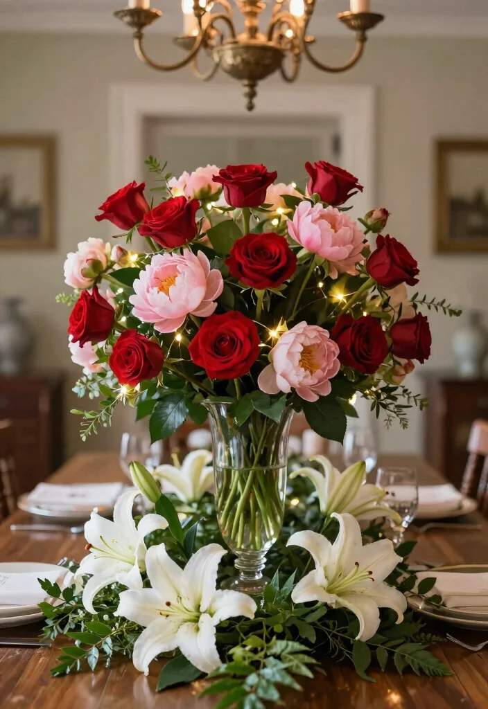 30 Stunning Valentine's Day 2026 Decor Ideas That Will Wow Your Guests! - 1. Romantic Blossom Centerpieces 1