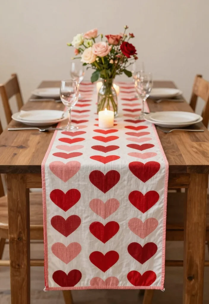 30 Stunning Valentine's Day 2026 Decor Ideas That Will Wow Your Guests! - 13. Festive Table Runners 1