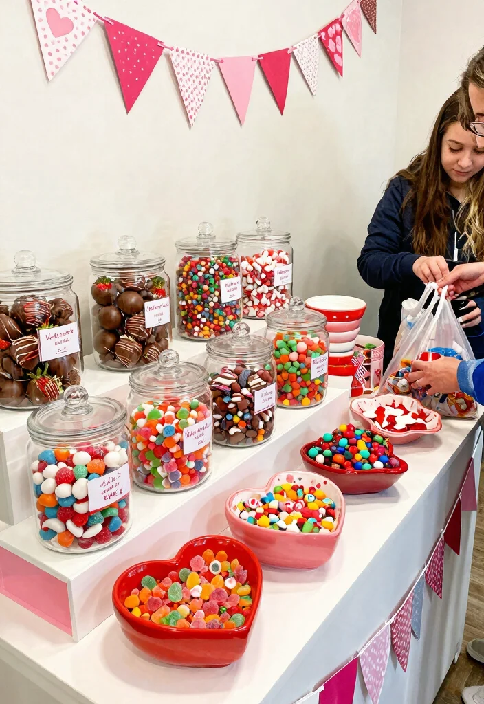 30 Stunning Valentine's Day 2026 Decor Ideas That Will Wow Your Guests! - 14. Candy Bar Station 1