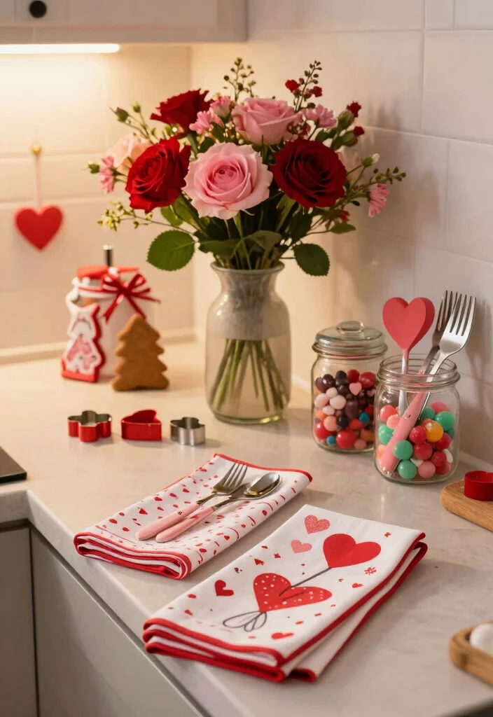 30 Stunning Valentine's Day 2026 Decor Ideas That Will Wow Your Guests! - 16. Festive Kitchen Decor 1