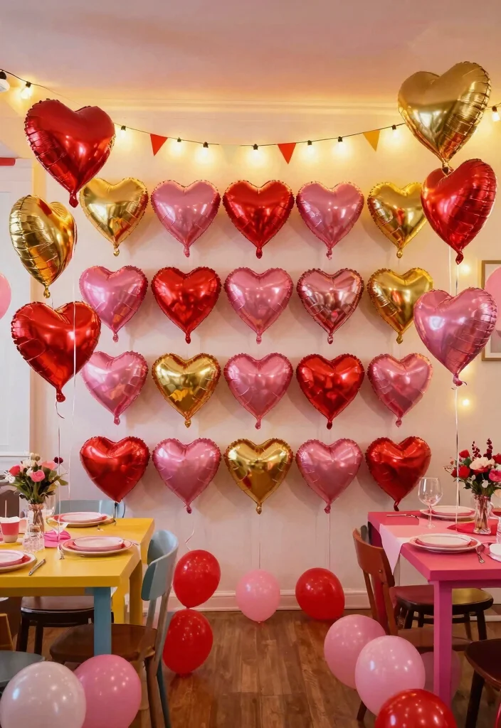 30 Stunning Valentine's Day 2026 Decor Ideas That Will Wow Your Guests! - 2. Heart-Shaped Balloons 1