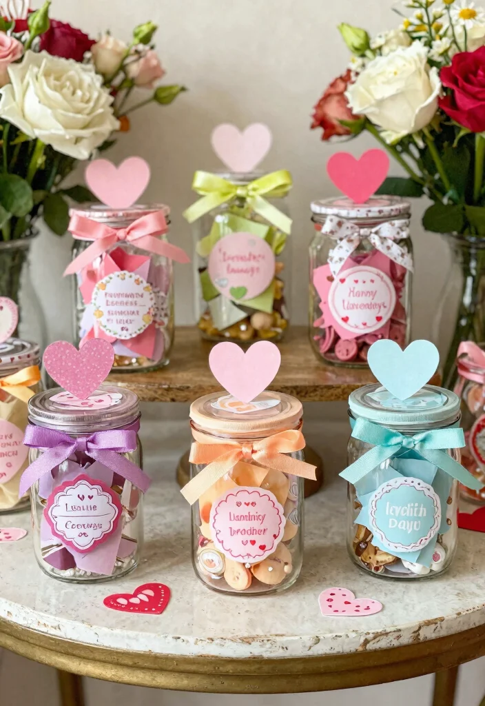 30 Stunning Valentine's Day 2026 Decor Ideas That Will Wow Your Guests! - 20. DIY Love Jars 1