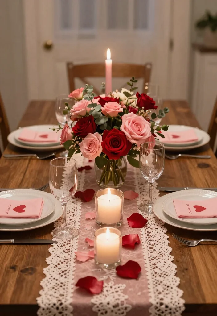 30 Stunning Valentine's Day 2026 Decor Ideas That Will Wow Your Guests! - 23. Seasonal Table Decor 1