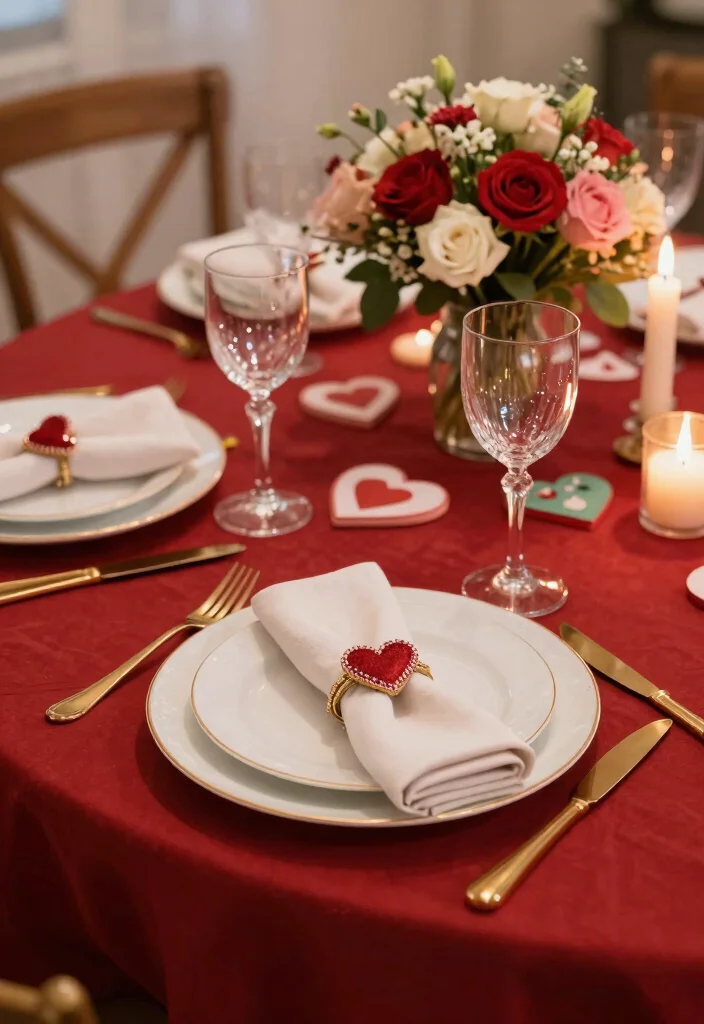 30 Stunning Valentine's Day 2026 Decor Ideas That Will Wow Your Guests! - 3. Themed Table Settings 1