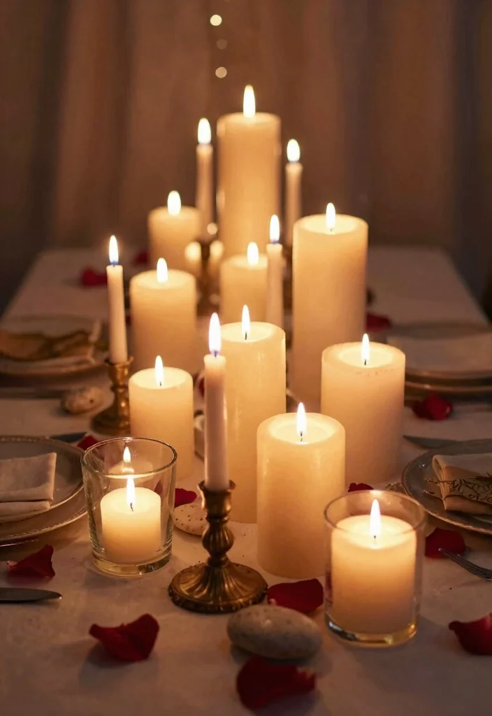30 Stunning Valentine's Day 2026 Decor Ideas That Will Wow Your Guests! - 9. Romantic Candlescape 1