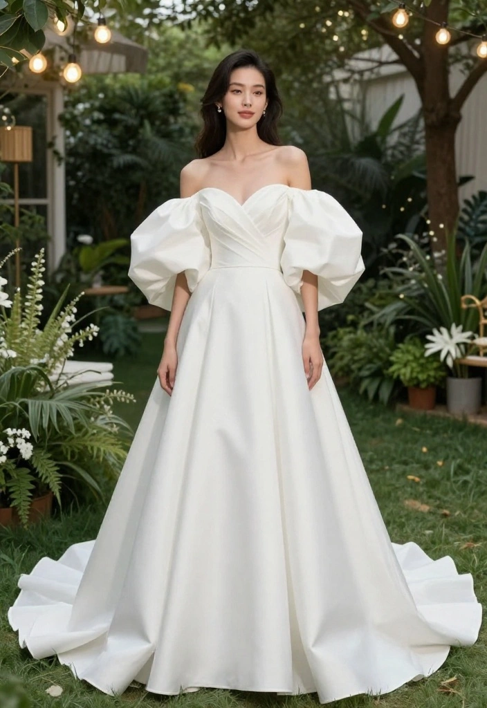 Stunning Summer 2026 Wedding Dresses That Will Make You the Star of the Show! - 9. Statement Sleeves 1