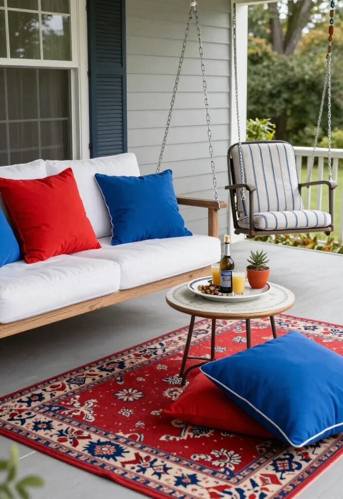 10 Stunning Labor Day Porch Decor Ideas to Wow Your Guests! - 3. Cozy Seating Arrangements 1