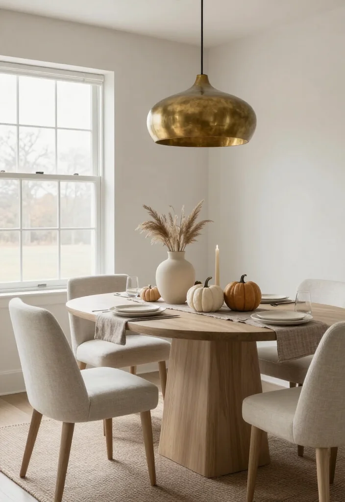 13 Modern Thanksgiving Decor Ideas for a Stylish Fall Home (Minimalists Will Love #5!) - 14. Keep the Dining Nook Nearly Monochrome 1