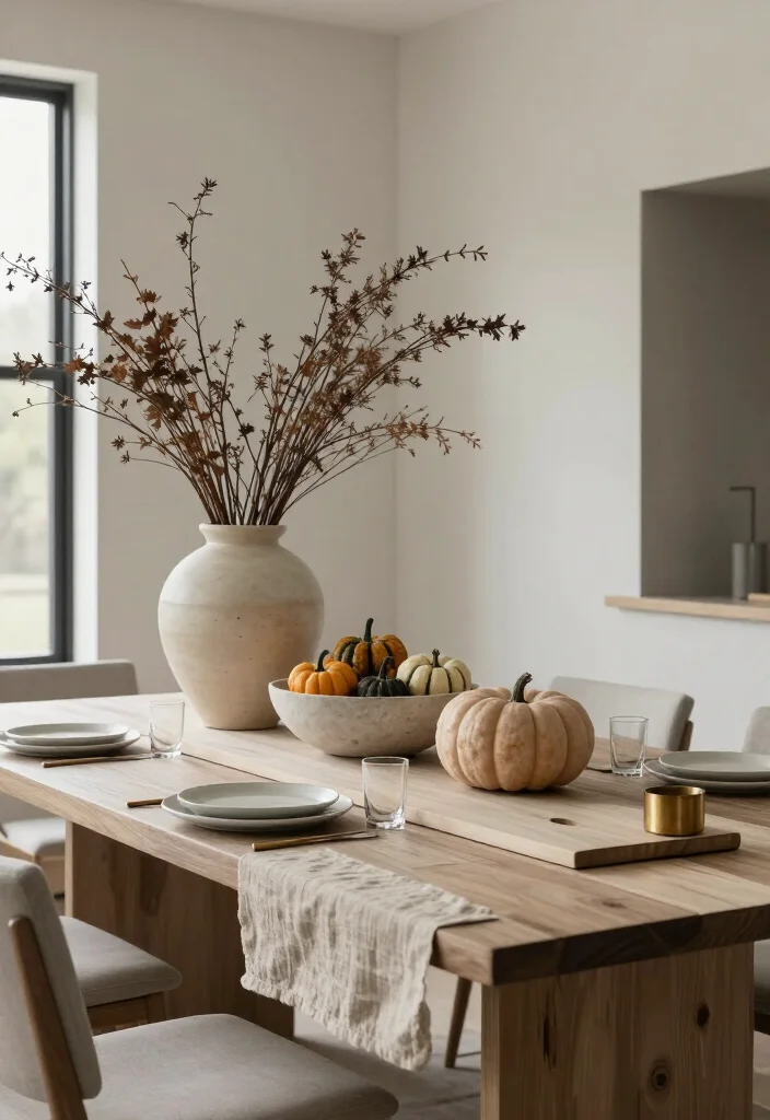 13 Modern Thanksgiving Decor Ideas for a Stylish Fall Home (Minimalists Will Love #5!) - 16. Finish With a Curated Buffet Instead of Extra Table Decor 1