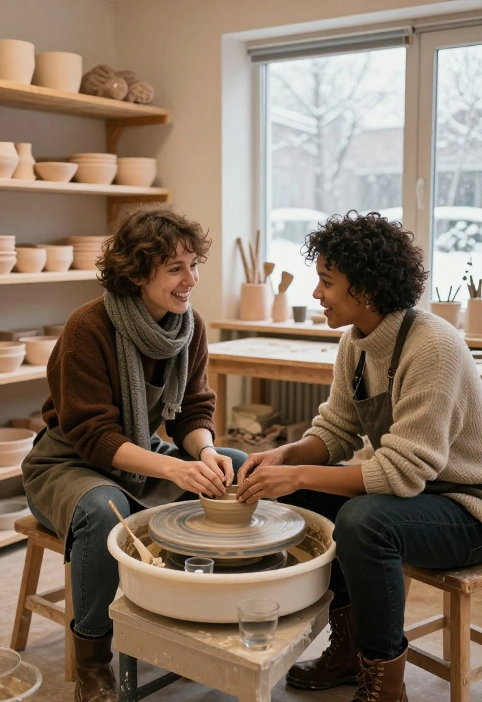 14 Winter First Date Ideas That’ll Break the Ice—Literally and Figuratively! - 11. Make Something Together at a Pottery Studio 1