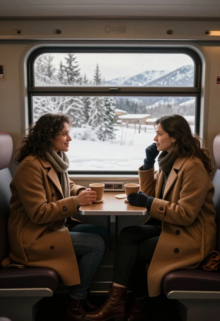 14 Winter First Date Ideas That’ll Break the Ice—Literally and Figuratively! - 12. Take a Scenic Winter Train Ride 1