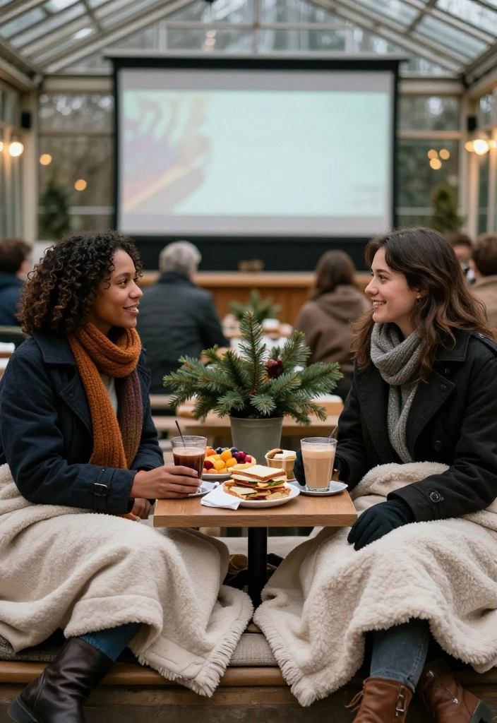 14 Winter First Date Ideas That’ll Break the Ice—Literally and Figuratively! - 14. Have a Cozy Indoor Picnic and Movie Pairing 1