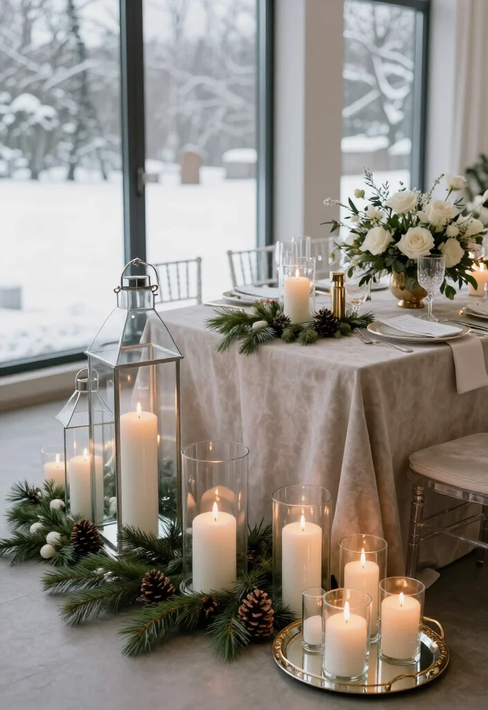 15 Beautiful Winter Wedding Ideas That Look Straight Out of a Luxury Magazine (Without the Designer Price Tag!) - 1. Let Candlelight Do the Decorating 1
