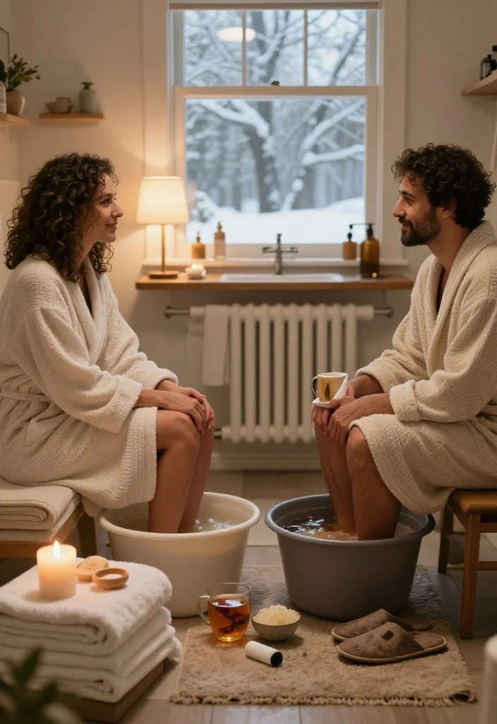 16 At-Home Winter Date Ideas That Are Way More Fun Than Going Out (#7 Is a Must-Try!) - 3. Give Each Other a Relaxing Spa Night 1