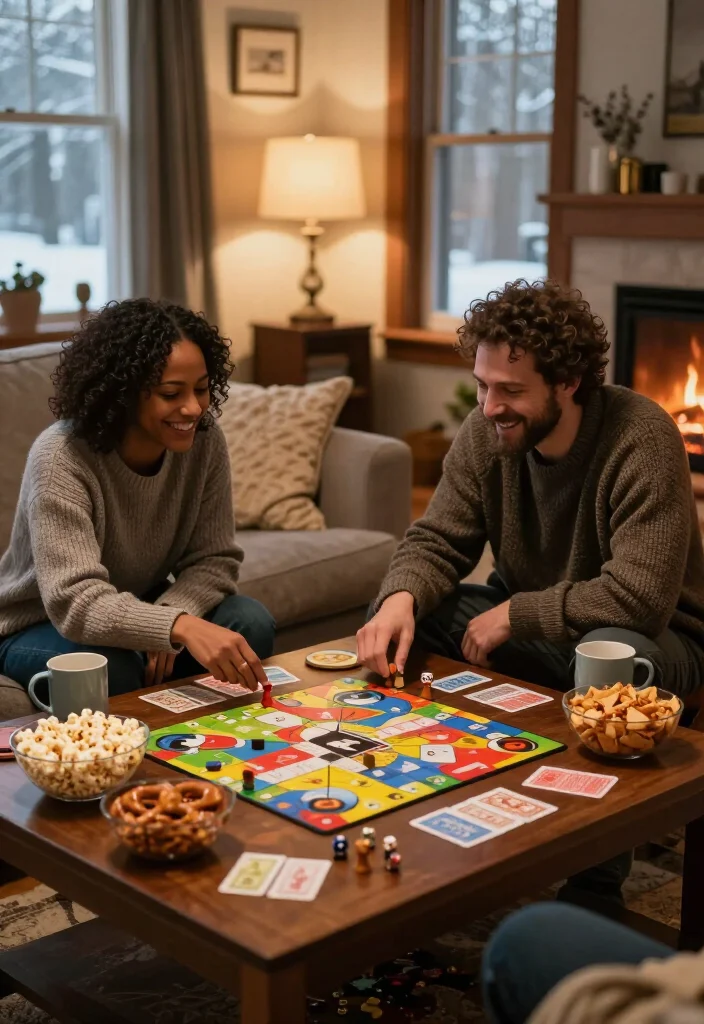 16 At-Home Winter Date Ideas That Are Way More Fun Than Going Out (#7 Is a Must-Try!) - 9. Hold a Cozy Board Game Tournament 1